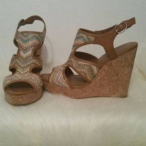 Lucky Brand Cork Wedges